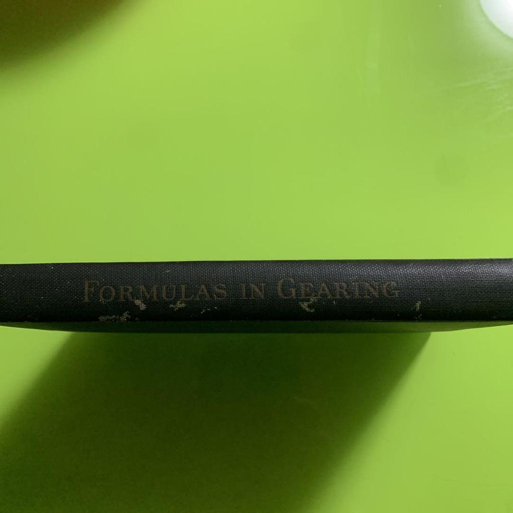 [USED] Formulas in Gearing 11th Edition 1933