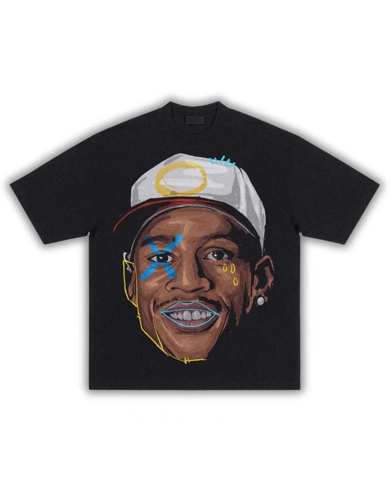 

The Answer Iverson Head Boxy Vintage Shirt Basketball Tee Retro Streetwear Y2K 4XL