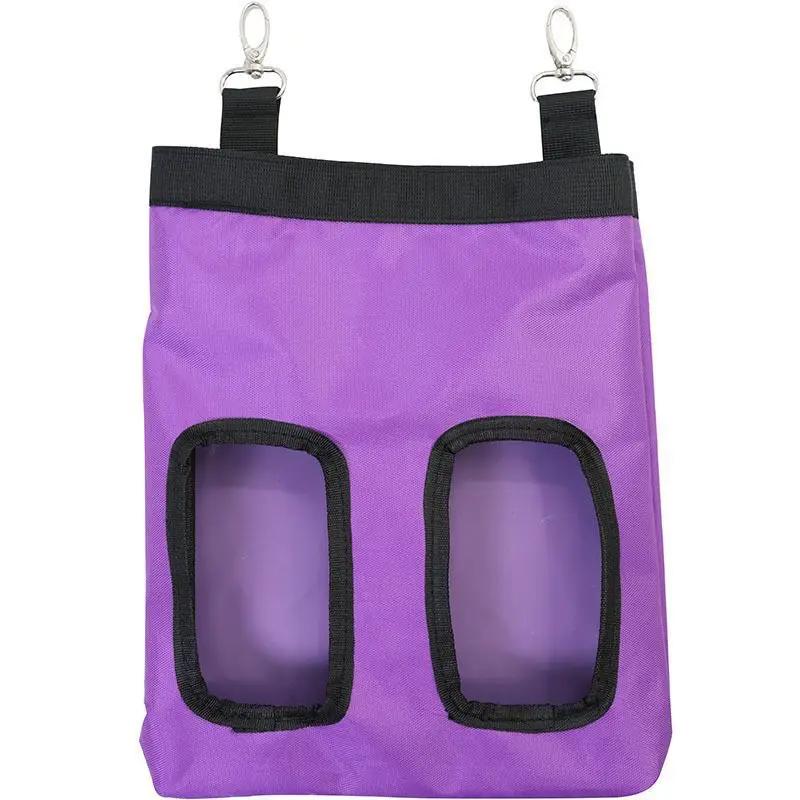 2 Holes Hanging Hay Bag for Bunny Guinea Pigs Small Animal Feeder Rabbit Food Dispensers Bag Cage Accessories Pet Feeding Bag
