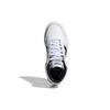 adidas Neo Hoops Mid 2.0 Slip Resistant Abrasion Resistant Mid Top Kids' Skateboarding Shoes White Black Kids' EG1989
