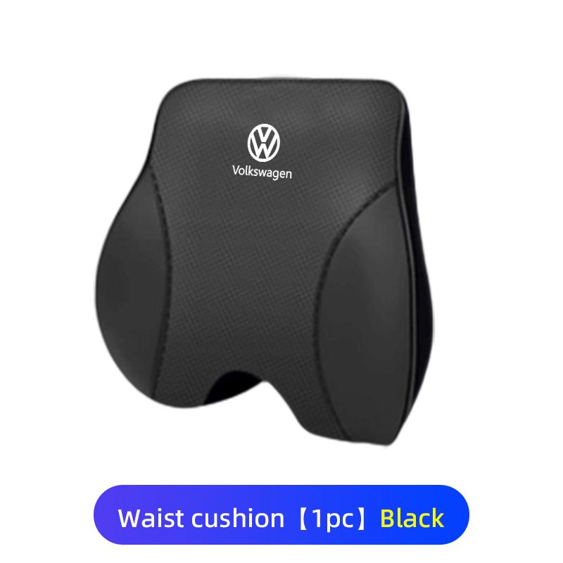 For Volkswagen VW Car Headrest Lumbar Support Cotton Neckpillow Waist Cushion Golf 4 5 6 7 Polo Jetta Sagitar Magotan Passat B5 zr7