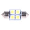 10Pcs 5050 31Mm 4Smd Led White Light Car Interior Dome Festoon Bulbs Dc12V