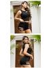 Nuovi pantaloncini estivi sexy a vita alta neri - Stile discoteca europeo e americano per donna