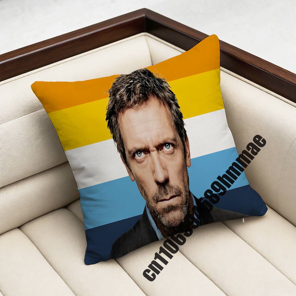 For American Flag Lgbt Gay H-House Md Malpractice Throw Pillow Case Sham 45X45Cm 40X40Cm Square Car Pillowcase Pad Cushion Cover