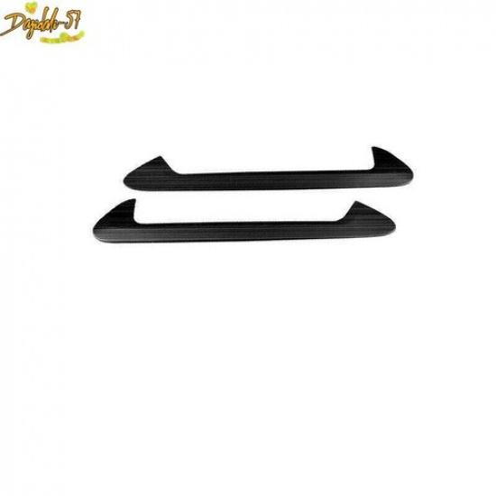 Black Steel Front Side Vent Fender Cover Trim 2X Fit For BMW X3 G01 X4 2018-