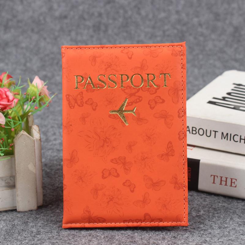 Id Holder With Airplane Clasp Pu Leather Travel Wallet, Multiple Card Slots Passport Holder Travel Passport Cover For Men Women