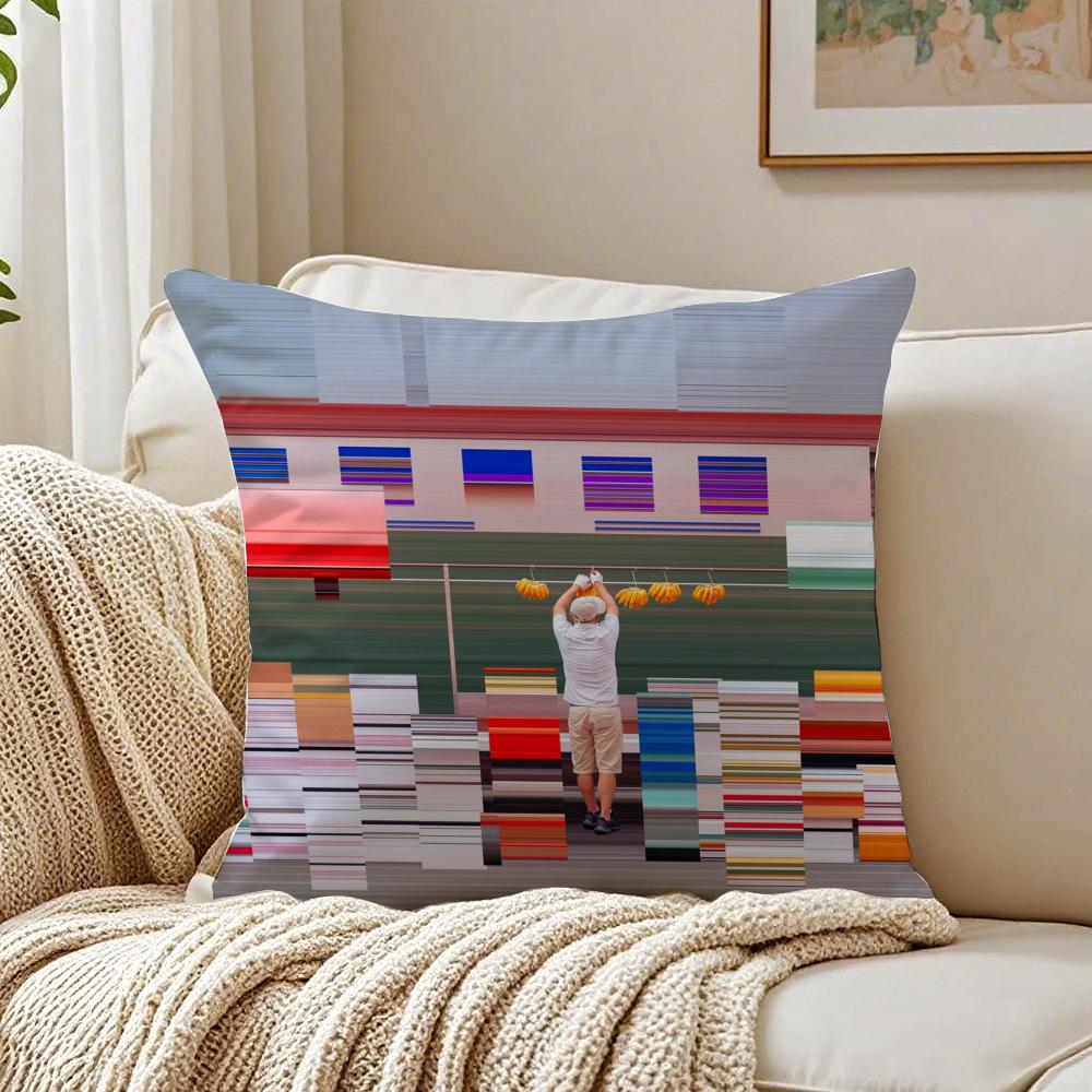 Abstract World Premium Printing Cushion Cover Pillowcase Antidustmite living Room Sofa Decor Cushion Room
