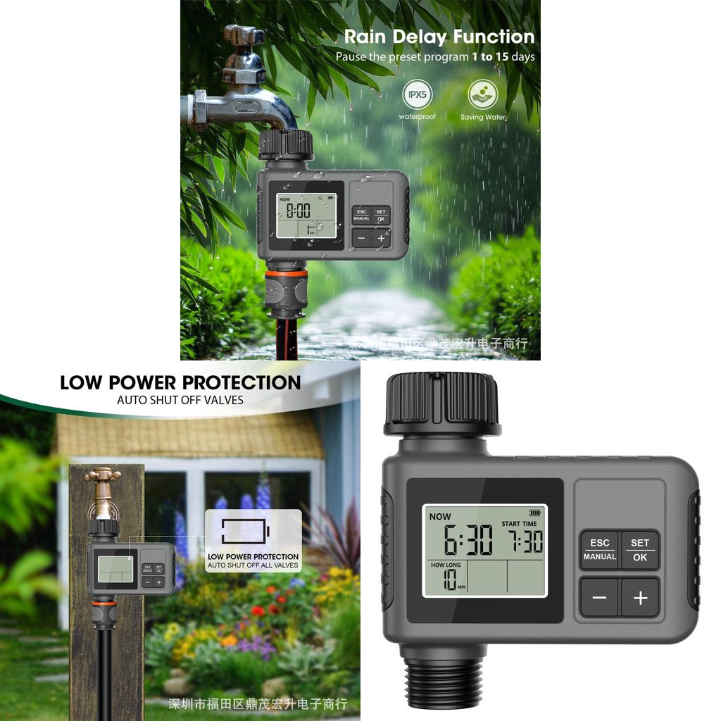 Outdoor Garden Irrigation Timer With Automatic Water Control For Home Garden And Agriculture