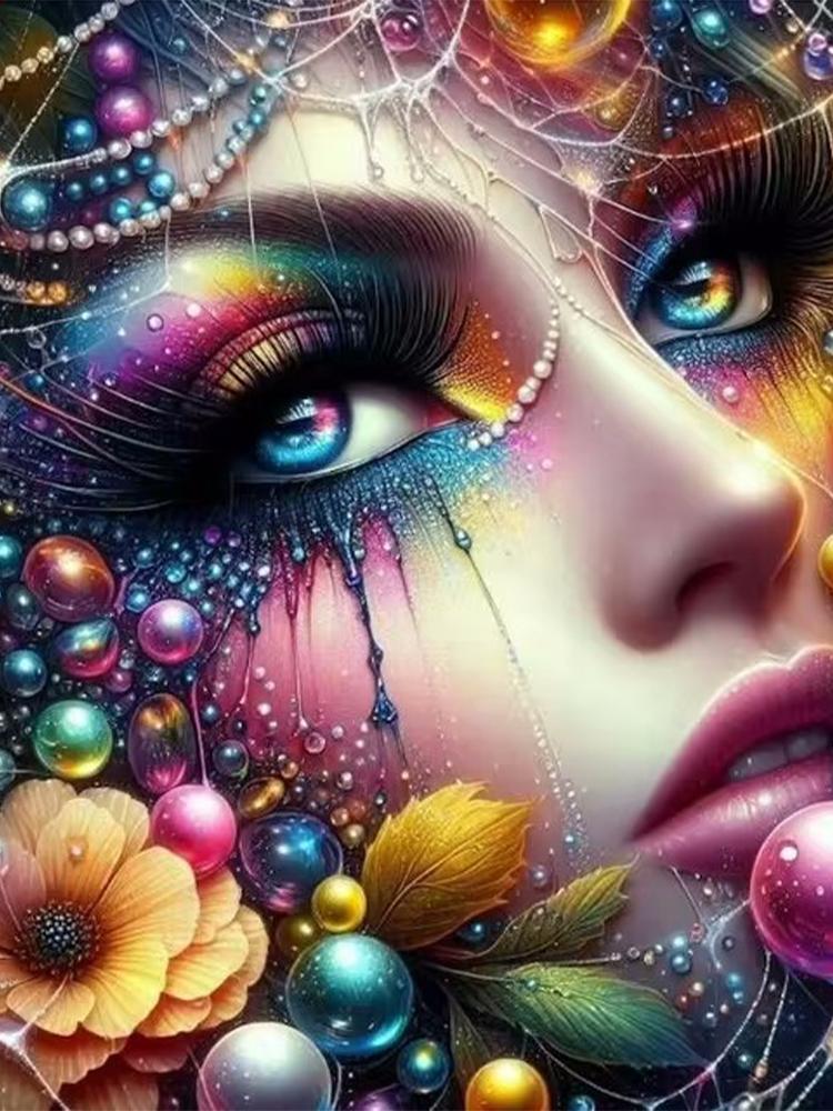 Diy 5d Diamond Painting Flower Fairy Full Mosaic Embroidery Beautiful Woman Rhinestone Picture Lady Jewelry Cross Stitch Kits