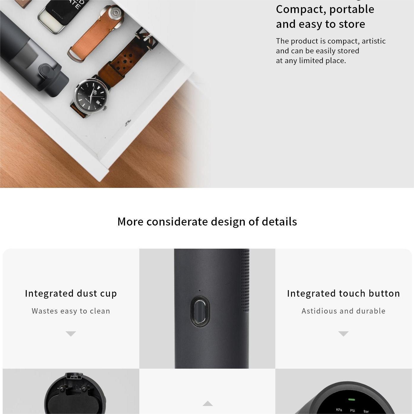 Беспроводной ручной пылесос Lydsto и воздушный насос 2 в 1 — фото 7