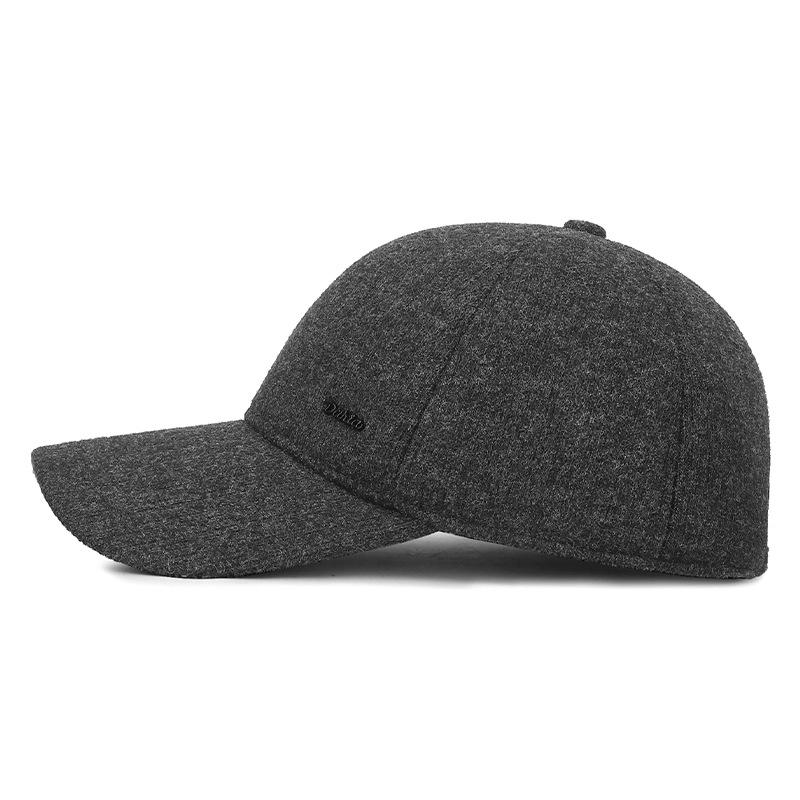 Middle-Aged Cap Men Winter Ear Protection Cap Thick Windproof Cold Baseball Cap Cotton Cap