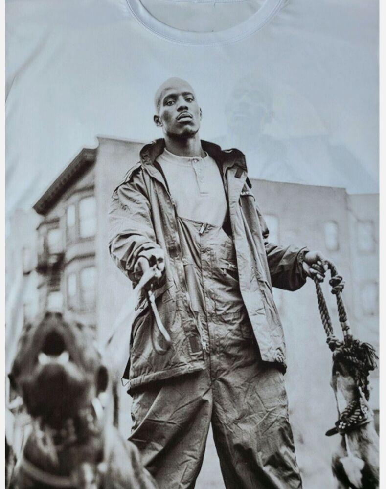 DMX T Shirt Hip Hop 90s Size S-4XL DMX Where My Dogs At