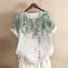 BITCED Women's Fashion Casual Short Sleeve O-Neck Blouses & Shirts