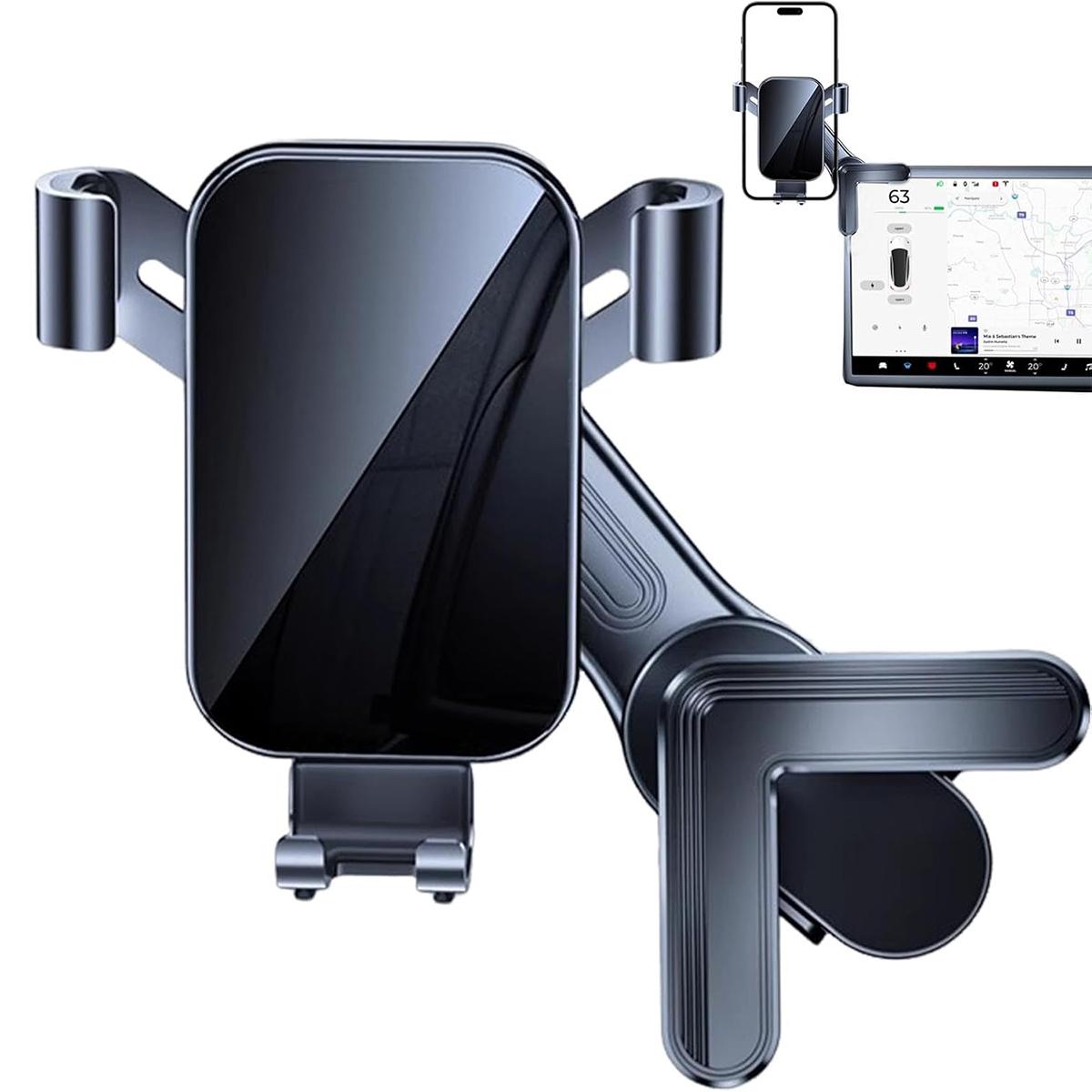 

Для Tesla Model 3/Model Y Автомобільний екран Тримач телефону Трикутний кронштейн для мобільного телефону, Механічна версія