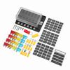 Universal 1 In 12 Out Fuse Holder Electrical Fuse Box 10‑32V with LED Warning Indicators for Car Boat RV