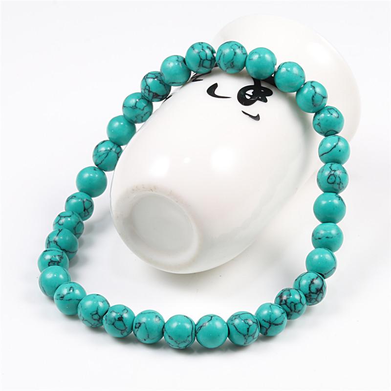 Natural Stone Malachites Beaded Bracelet Men Classic Round Picture Beads Women Jewelry Yoga Meditation Rosary Bangles Gifts