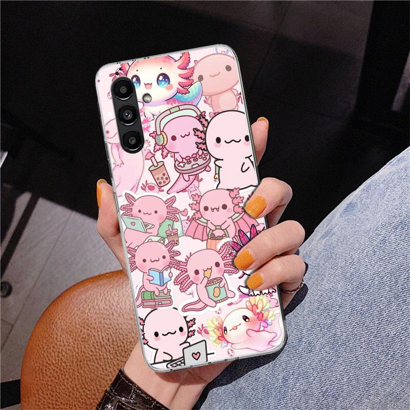

Cute Axolotl Kawaii Phone Case For Samsung Galaxy A17 A16 A15 A14 A13 A57 A56 A55 A54 A53 A37 A36 A35 A34 A33 A26 A25 A24 A23 Ga Samsung A24