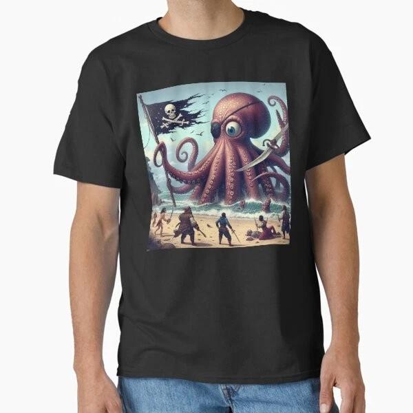 Pirate At Sea Classic Tshirt Made In Usaaus Tshirt S2xl S