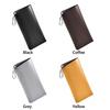 Solid Color Sunglasses Storage Bag with Keyring Hanging Sunglasses  Eyewear Accessories
