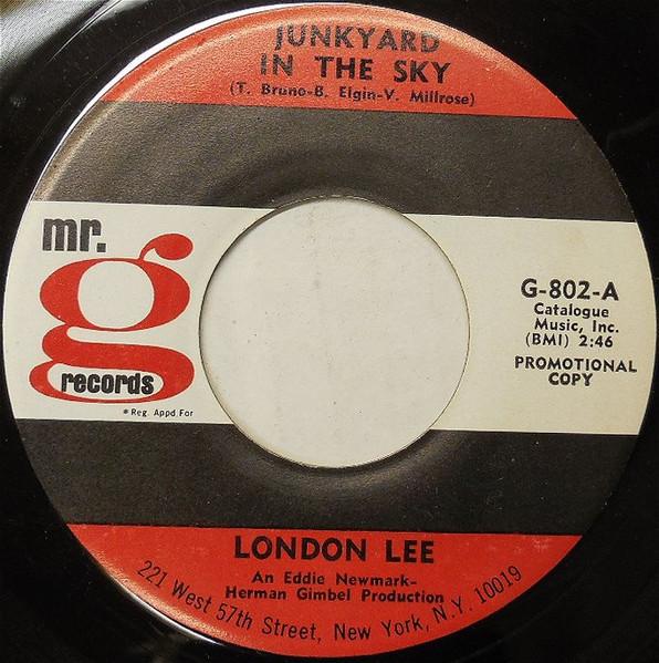 

7inch Record LONDON LEE Junkyard In The Sky G802PROMO Mr. G Records US Rock Used