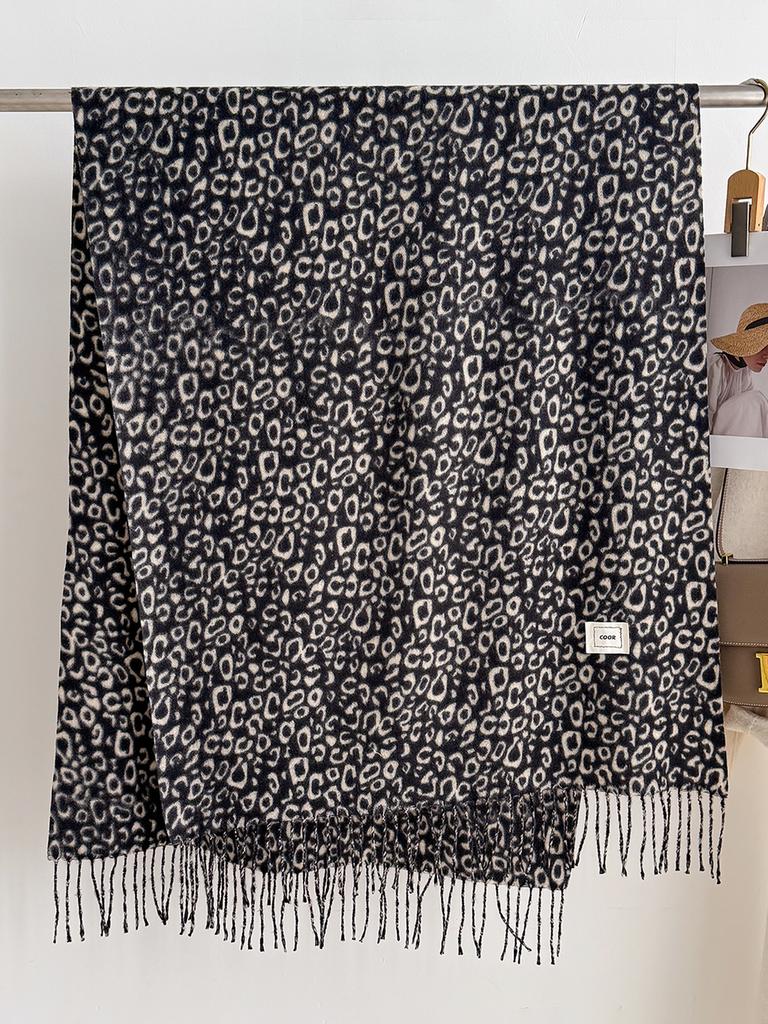  Luxury Women's Fashion Brand Leopard Print  Scarf - New Warm Autumn Winter Pashmina Shawl Bufanda Femme