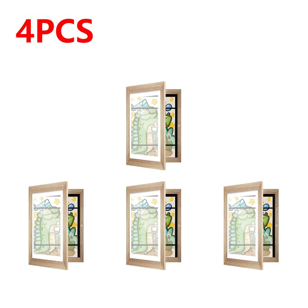 1-5PCS Artwork Frame for A6 Paper Kids Artwork Picture Frame Front Opening Wall Display Frame Artwork Display Storage Frames