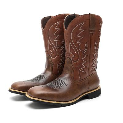 Duży rozmiar 38-48 Męskie Jesień Zima Outdoor Uniwersalne Buty Chelsea Klasyczne Miękkie Wygodne Kowbojskie Buty Do Połowy Łydki