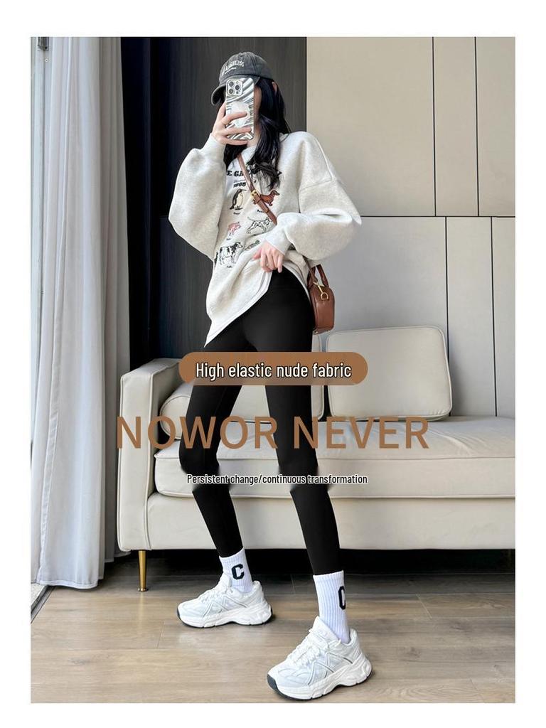 Shark Velvet Übergröße Damen Warme Leggings - Verdicken Herbst/Winter Enganliegend