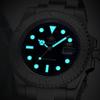 Men's Diver's Automatic Mechanical Watch, 200M Waterproof Stainless Steel Wristwatch with Luminous Display