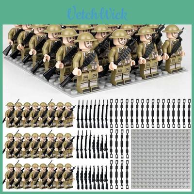 Military Building Blocks For Children High-quality Plastic Diy Play Set