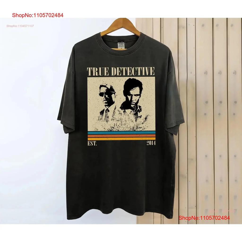 True Detective Movie T Shirt Vintage Retro Classic S for Him Vintage Washed Versatile Designer Clothes Slightly Casual