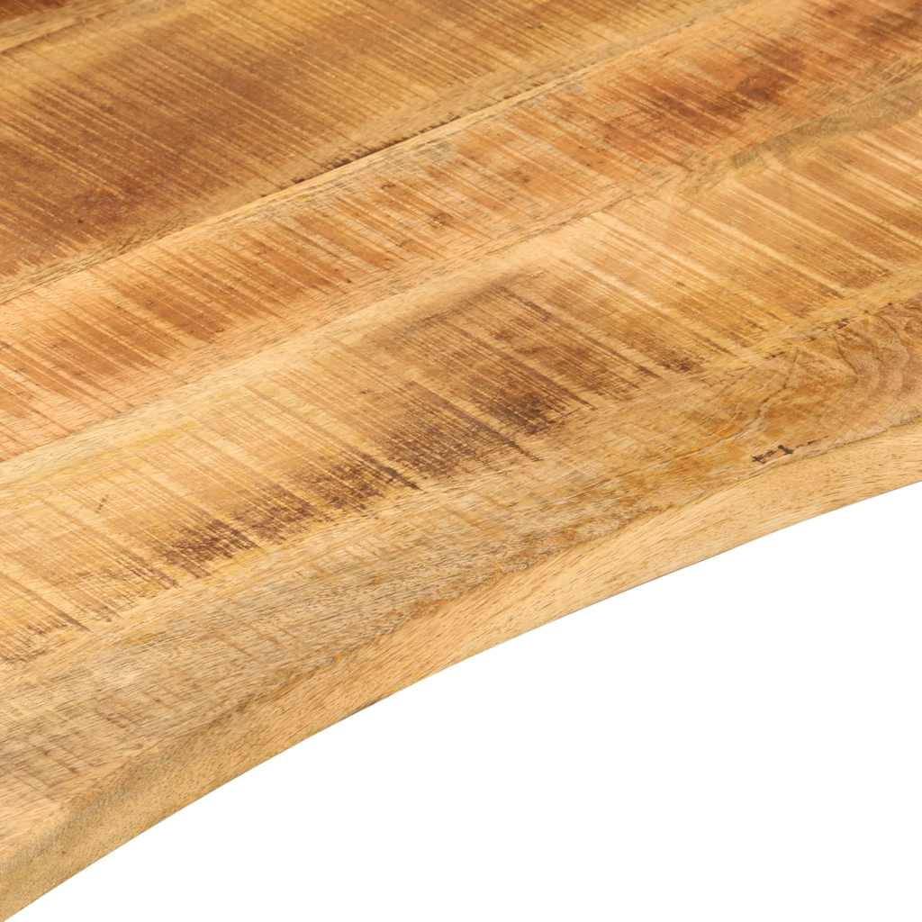 Solid Mango Wood Desktop with Cutout 120 x 50 x 2.5 cm