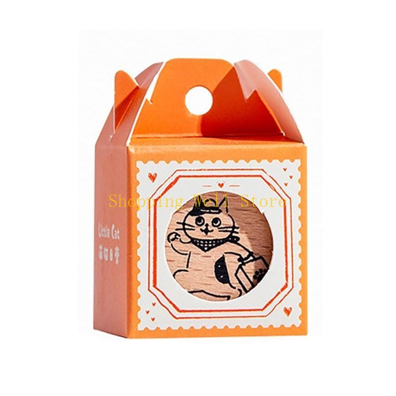 KX4B Cats Series Stamp Scrapbooking Decorative Stamp Rubber Stamp Animal Stamp for Crafts
