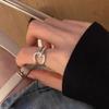 S925 Silber Geometrischer Crossover-Ring - Damen Minimalistisches Offenes Design, Schlichter Mode Ins Stil Zeigefingerring