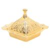 Quadrate Gold Serving Bowl Alloy Serving Dish Sugar Bowls Turkish Bowl  Party