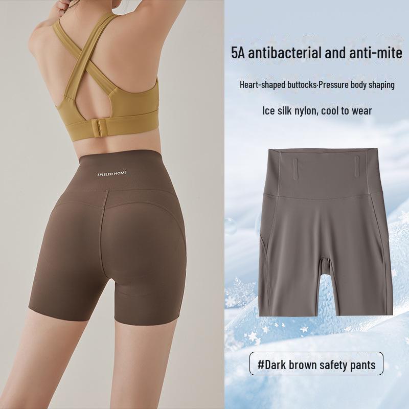 Lulu Women's High Waist Shark Yoga Shorts - Thin, Summer Sports Cycling Pants