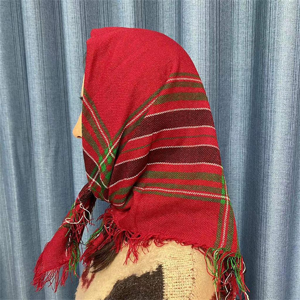 Mehrzweck Karoschal Wickeltuch Weich Atmungsaktiv Bandana für Urbane Frauen Modisch und Bequem für Verschiedene Altersgruppen