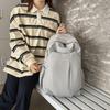 Schoolbag schoolbag male college students ins solid color simple large-capacity backpack, female high school outdoor travel backpack mountaineering 