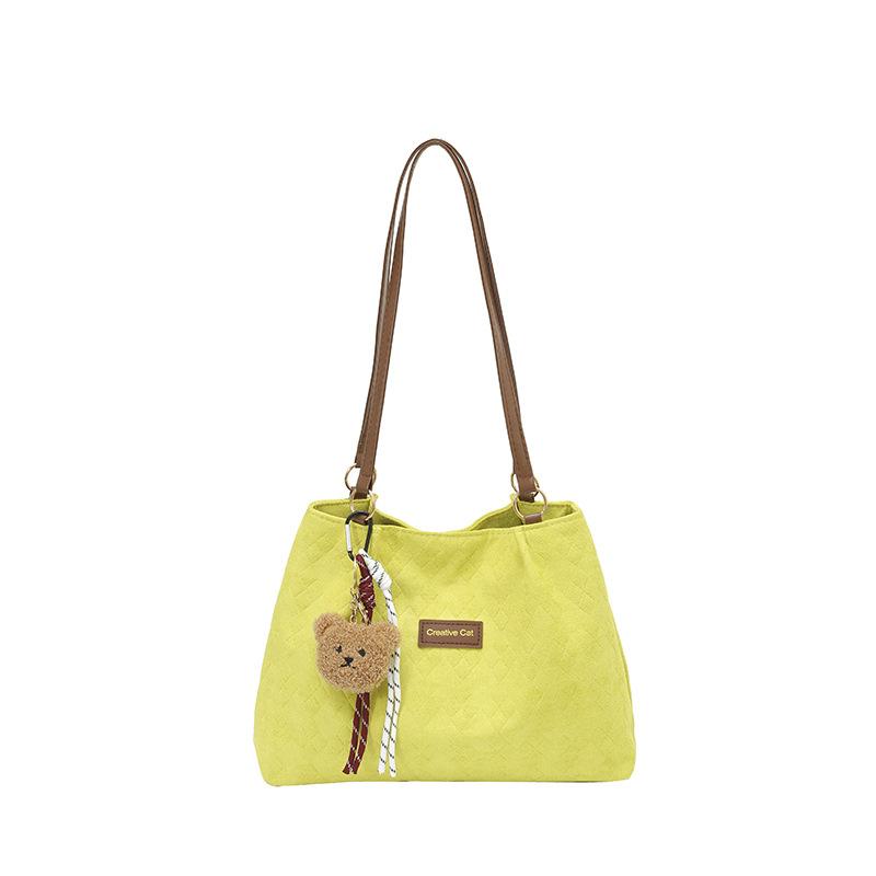 Women's shoulder bag large capacity retro tote bag fashion versatile messenger bag simple commuter armpit bag