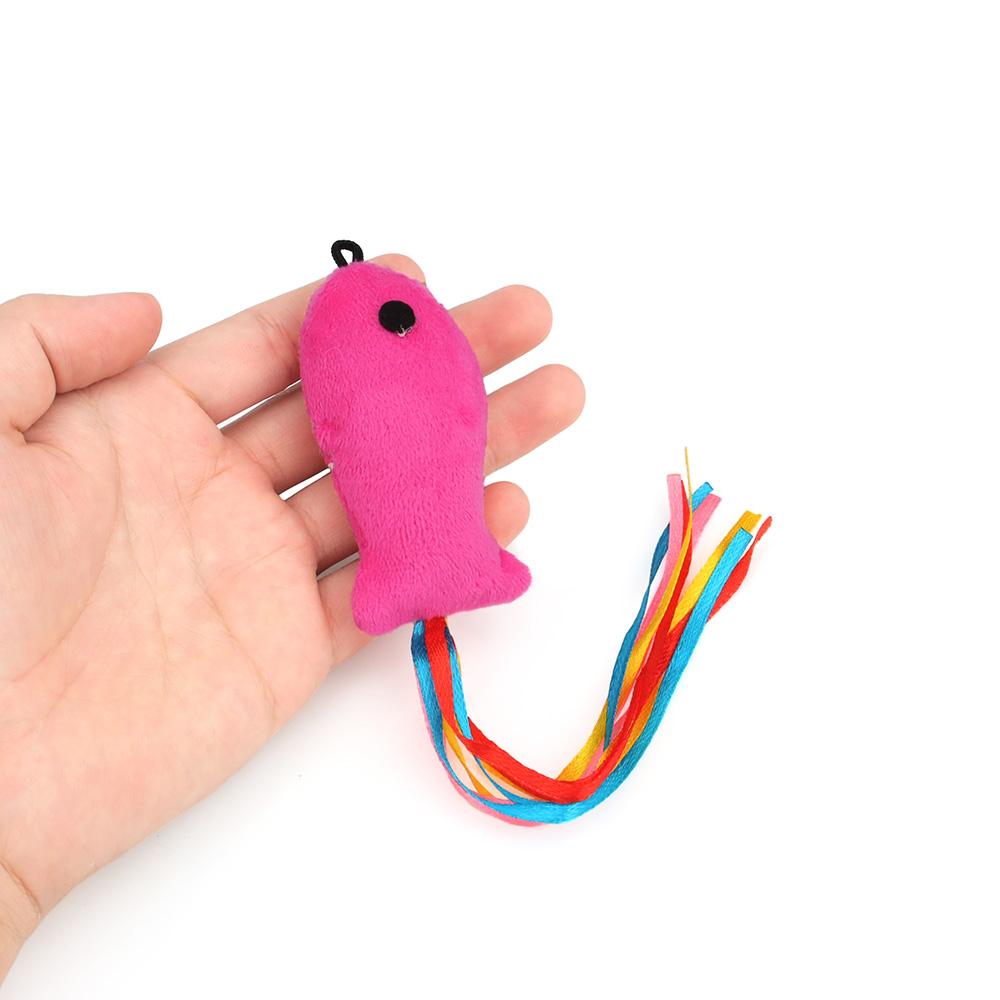3pcs Fish Pet Toy Accessories for Cat Teasing Stick Steel Wire Small Fish Replacement Head Cat Toy