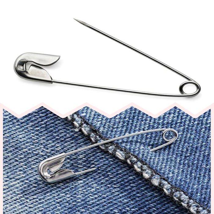 Epingle de surete - cclkhy - bxgbz-38mm - acier inoxydable - 10 pièces - argenté