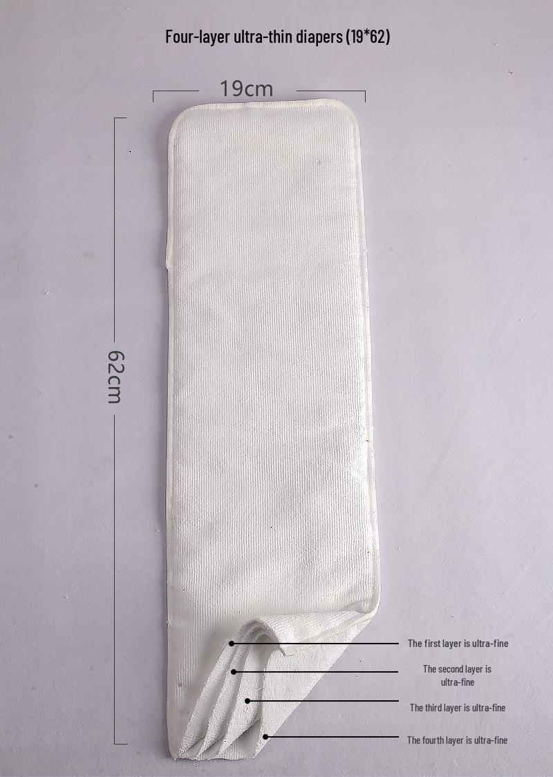 Large Adult Washable Urine Pad: 19x62cm Leak-Proof, Breathable, Thickened for Elderly Multiple Sizes белый
