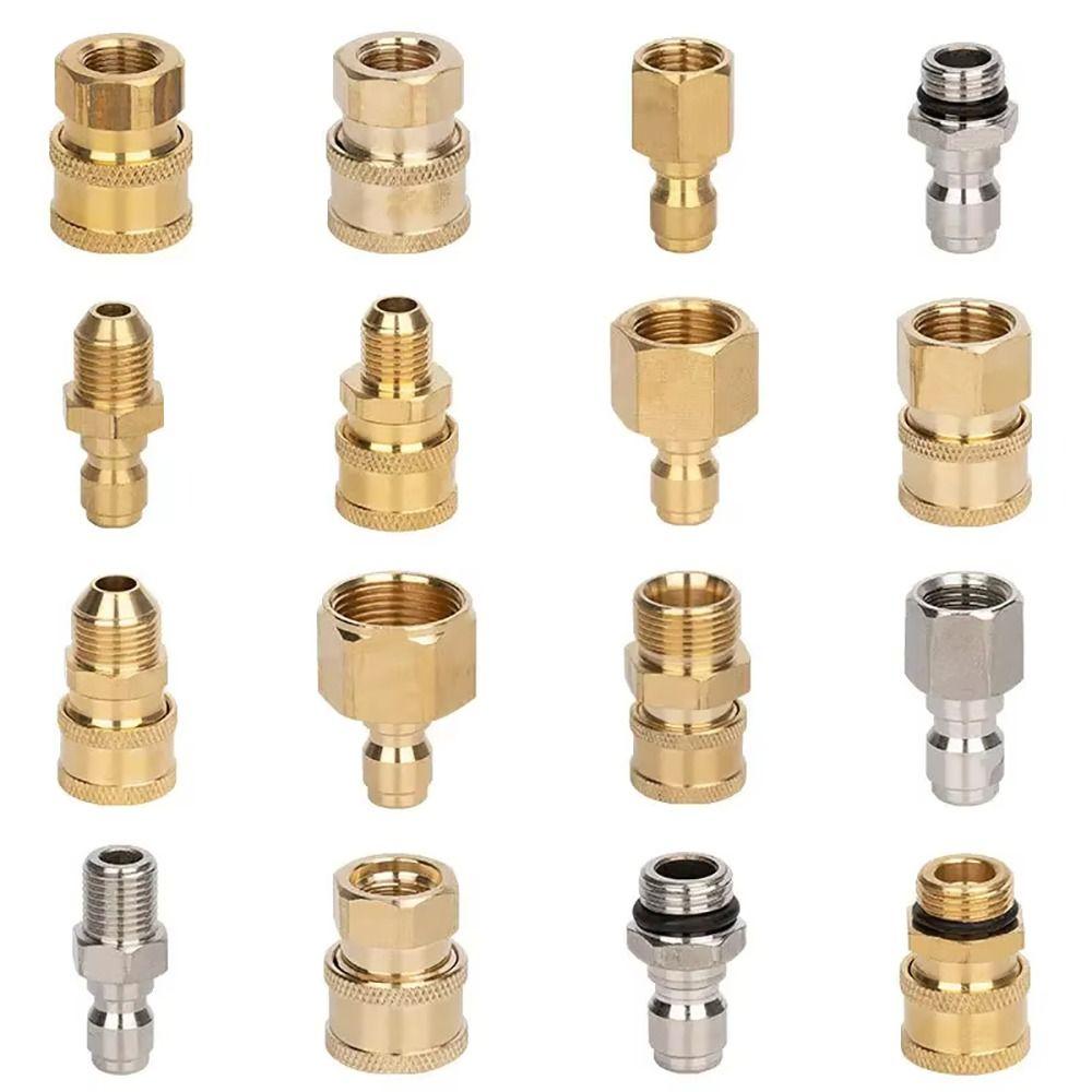 1Pcs Quick Release G1/4 Pressure Washer Adapter Set Couplers Swivel Adjustable Spray Sprinkler Quick Connector 1/4 Inch