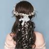 Handmade Pearl Flower Headdress Luxury Bridal Headdress Hairpin Ornaments Pageant Prom