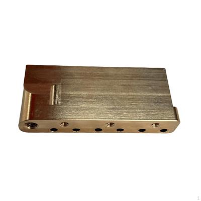 Brass Tremolo Block 6mm Holes Part Music Instrument for St Bridge Saddle Heavy Duty