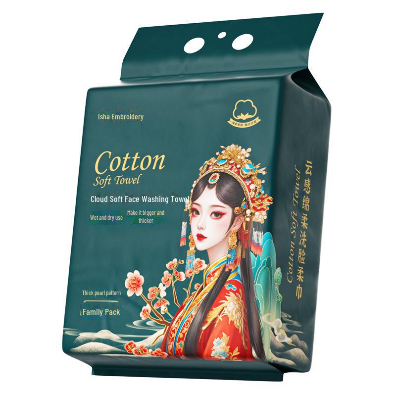 

Подвесные одноразовые полотенца для мытья лица: Плотные, мягкие хлопковые полотенца для семьи и салона, для влажного и сухого использования, большая упаковка 18x20CM/140 sheets