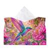 Gem Art Tissue Box Cover DIY PU Crystal Holder Desk Home Decor 9.45in