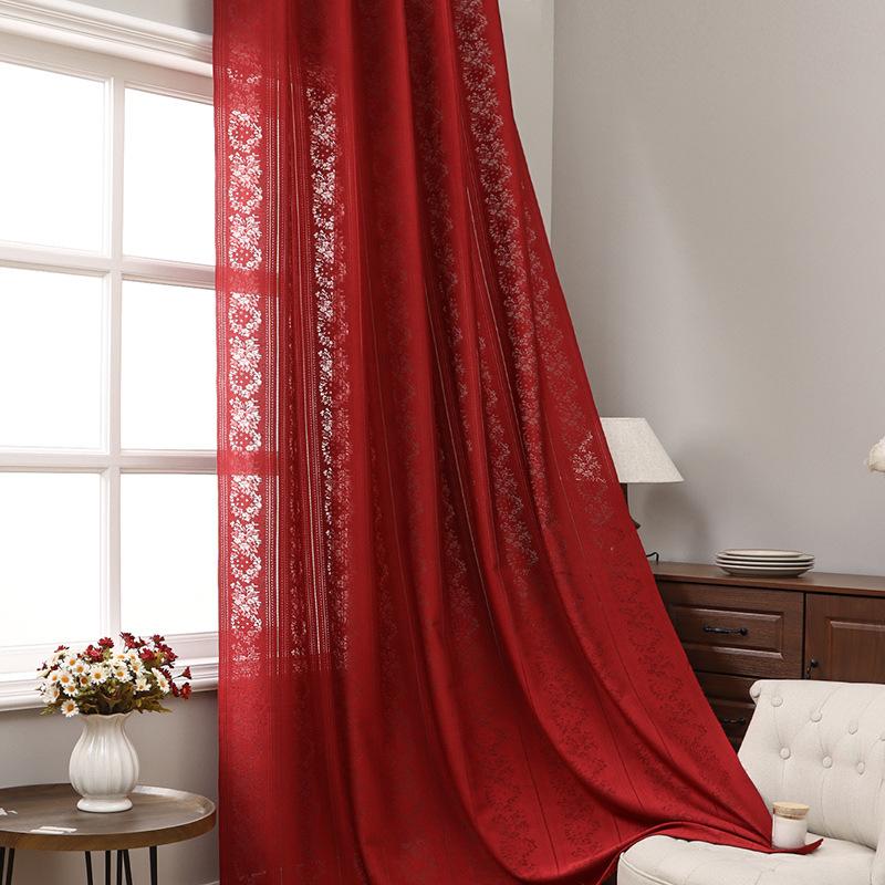 Lace Hollow Finished Curtains, Window Screens Are Simple, Small, Fresh And Translucent, Opaque, Bedroom, Living Room, Balcony, Screen Curtain