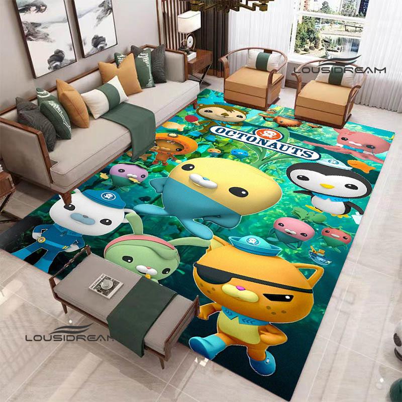 3D The-Octonauts cartoon printed carpet Living room bedroom non-slip carpets Yoga mat Outdoor carpet kawaii rug birthday gift