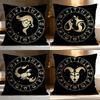 TTwelve Constellations Cushion Cover Soft Washable Pillow Case Multi-Scene for Couch Bed Travel Office Use